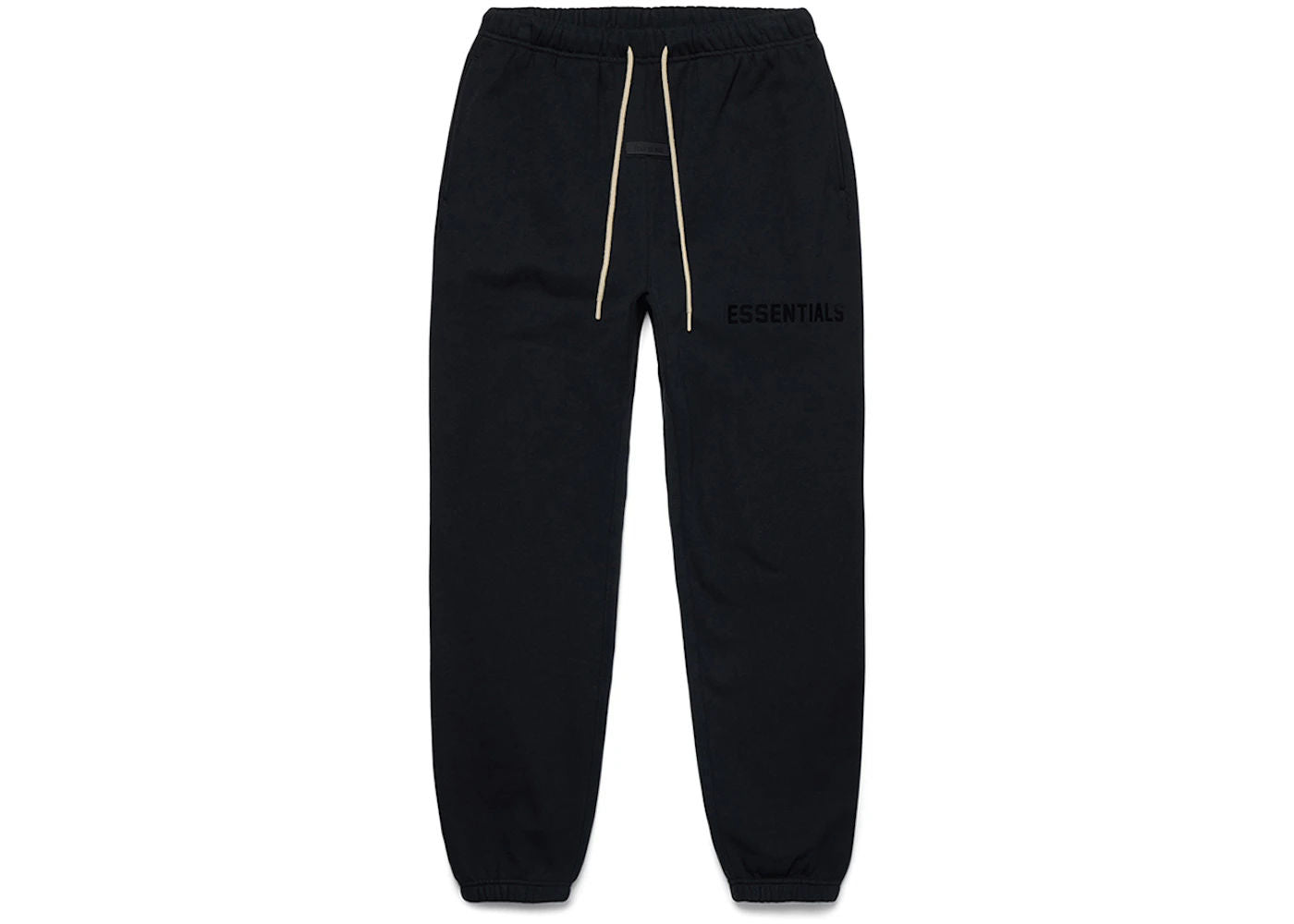 Fear of God Essentials Cream Drawstring Sweatpant Jet Black
