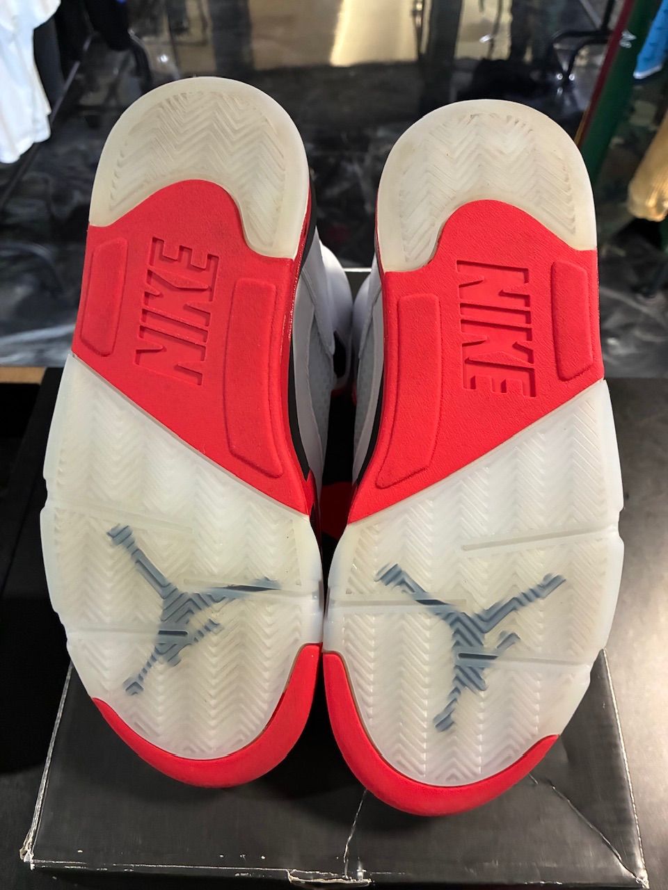 Jordan 5 Retro Fire Red Black Tongue (2025) - Used/Worn