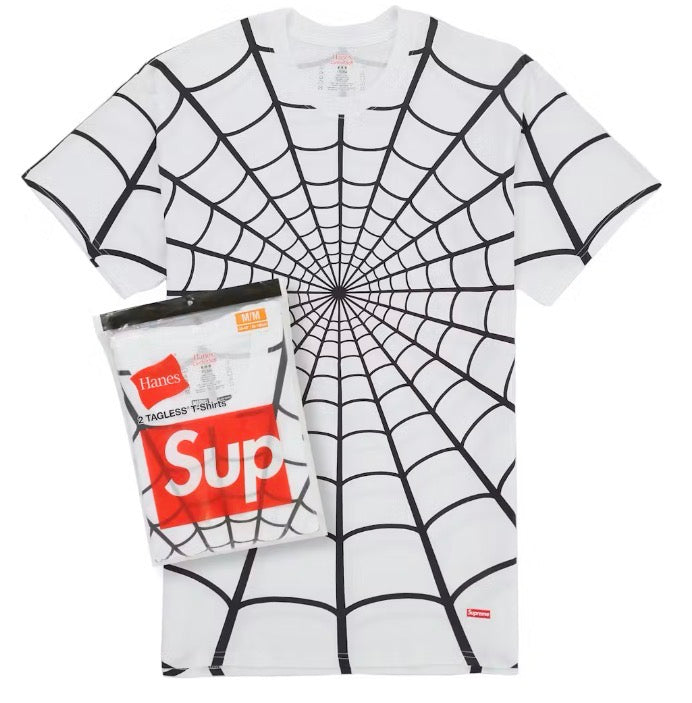 Supreme Hanes Spider-Man Tagless Tees (2 Pack) White