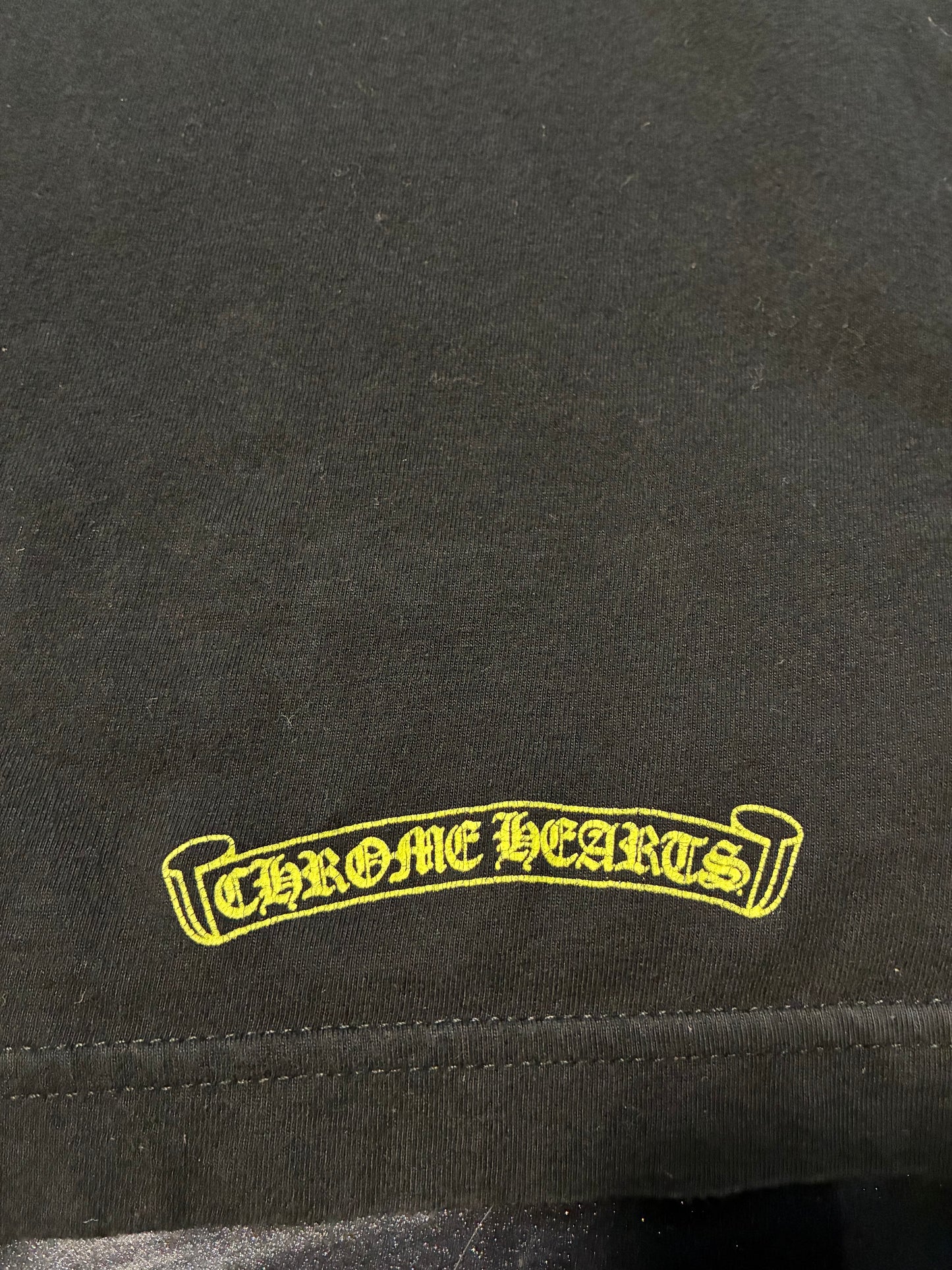 Chrome Hearts Long Sleeve Pocket Crew T-shirt Black/Army Green - Like New
