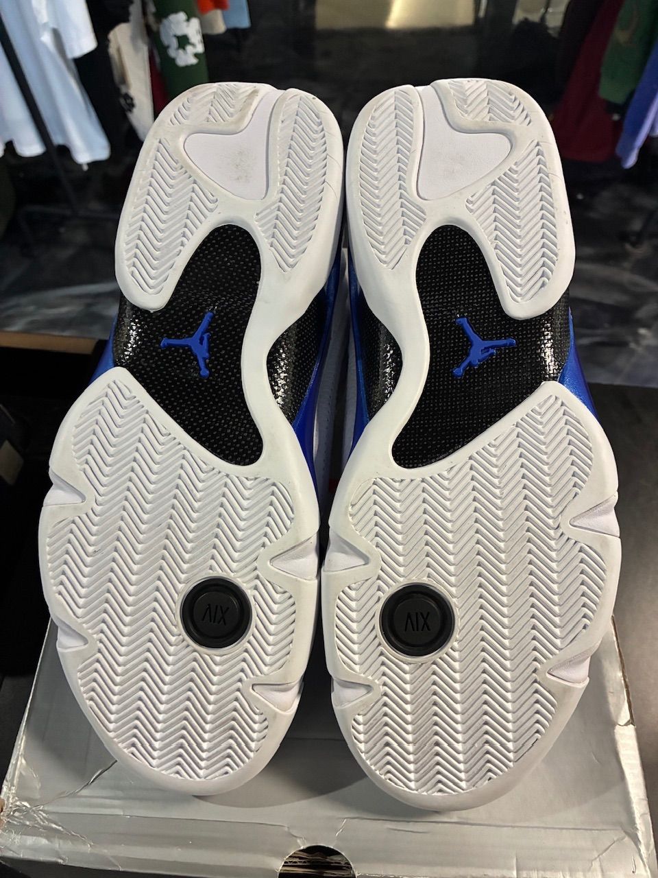 Jordan 14 Retro White Hyper Royal - Used/Worn