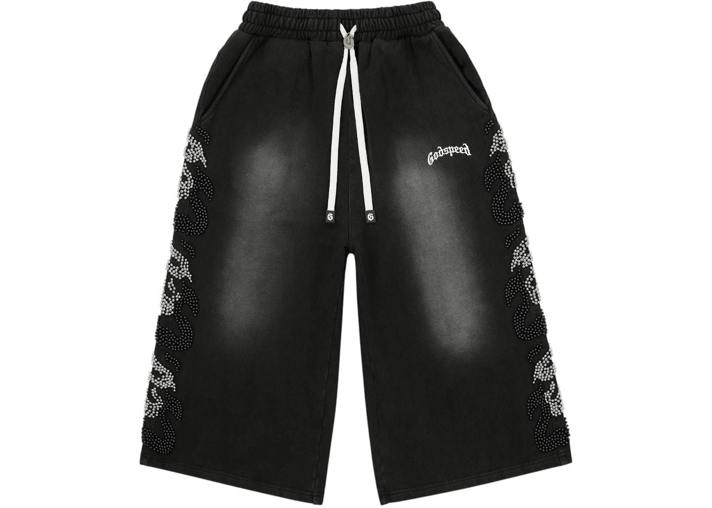Godspeed Nior Studded 3Qtr Shorts Black