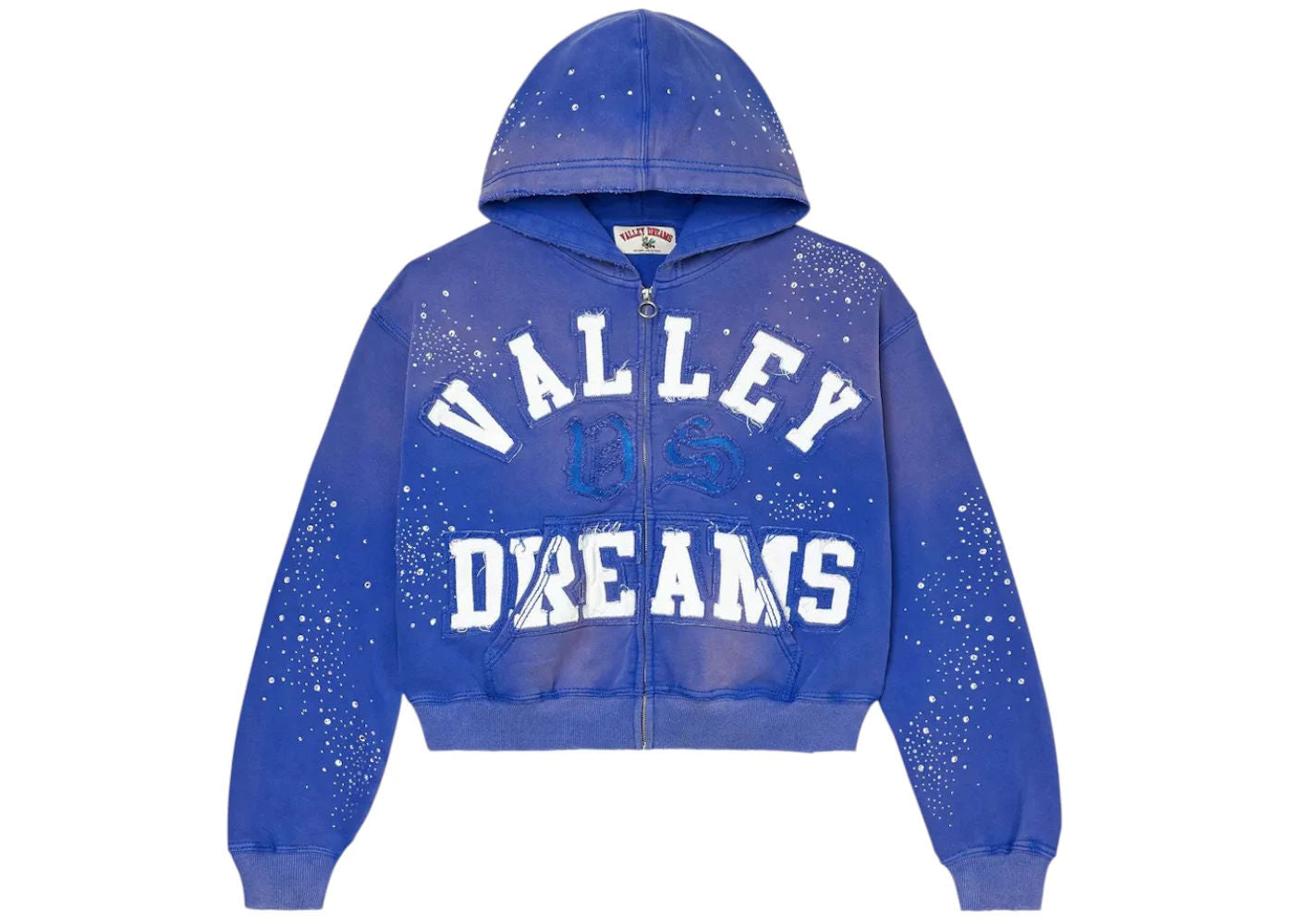 Vale Forever Classico Zip Up Hoodie Sapphire
