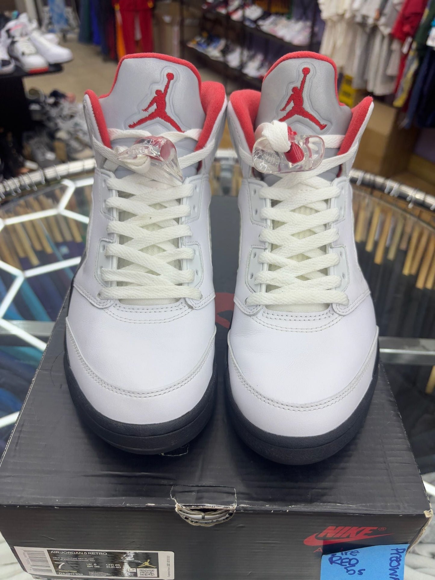 Jordan 5 Retro Fire Red Silver Tongue (2020) - Used/Worn