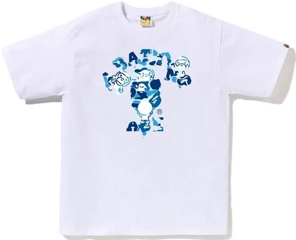 ABC Camo College Milo Tee White/Light Blue