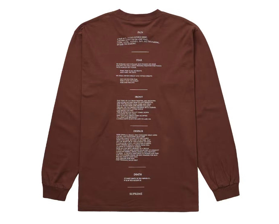 Supreme The Crow L/S Tee Brown
