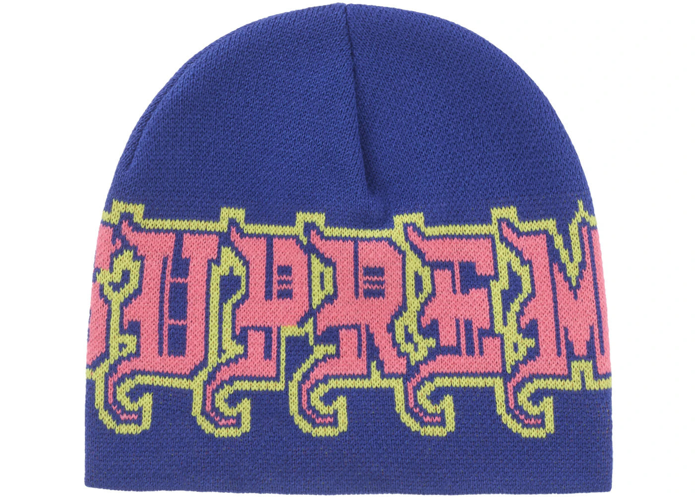 Supreme New Era Outline Beanie Navy