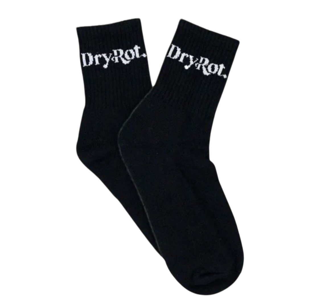 Dry Rot Black Socks (1 pack)