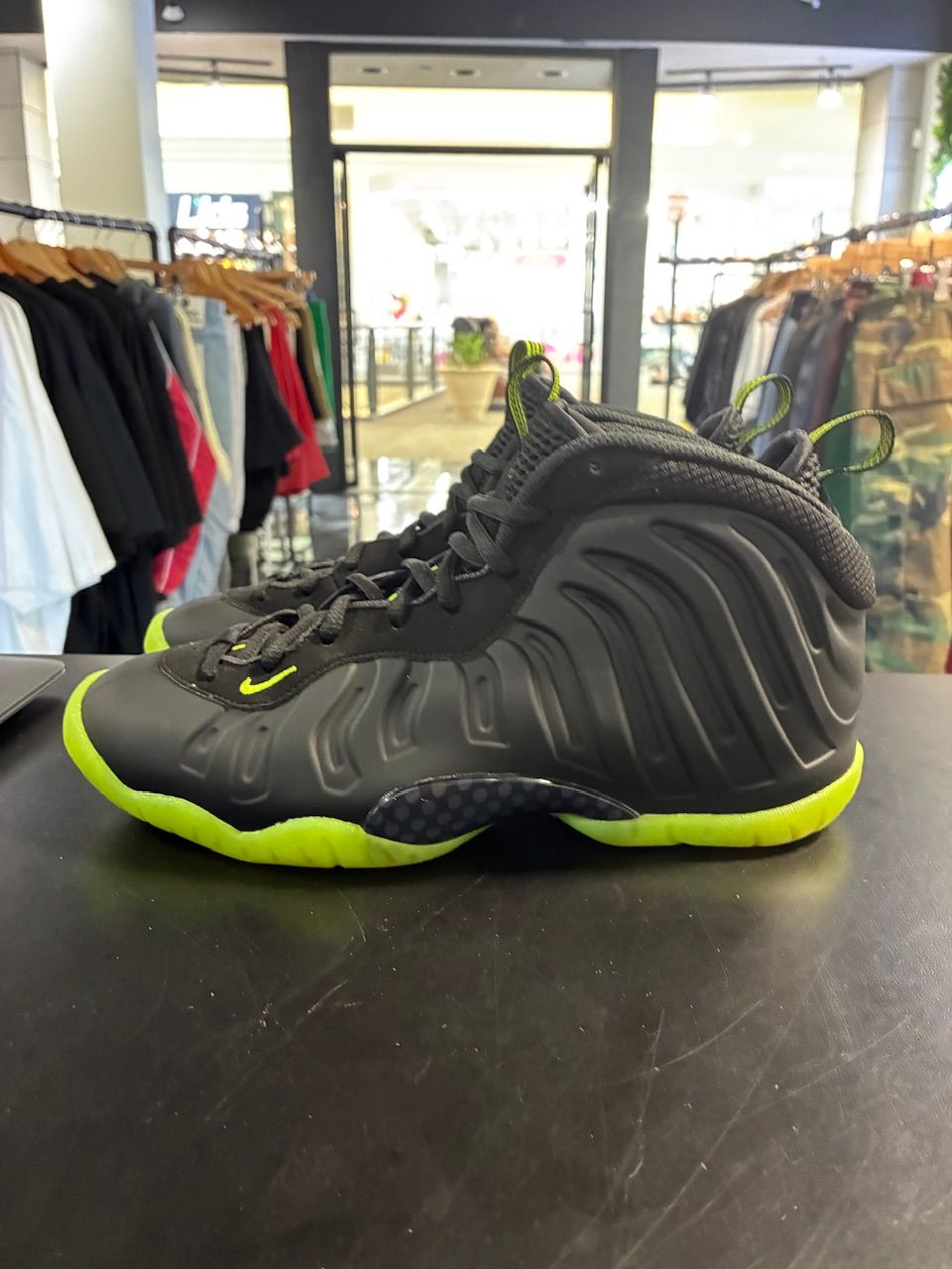 Nike Little Posite One Black Volt (GS) - No Box/Used