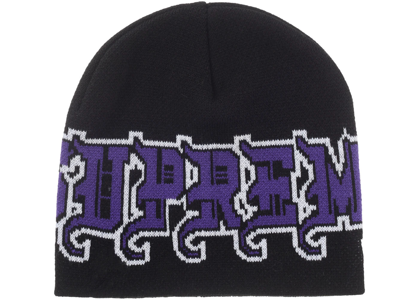 Supreme New Era Outline Beanie Black