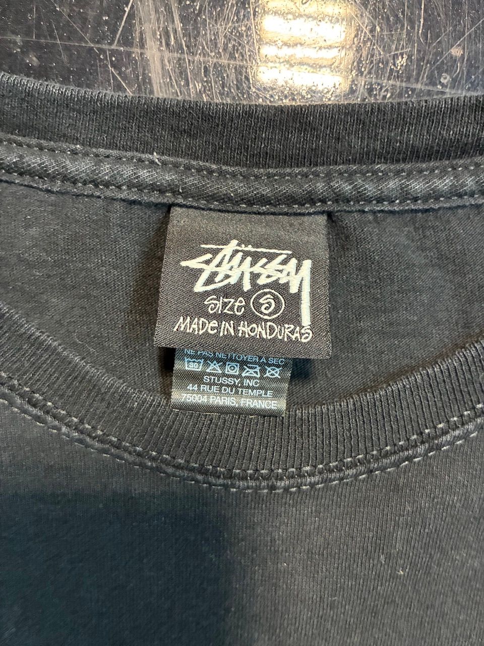 Stussy Flipped Tee 'Black' - Used/Worn