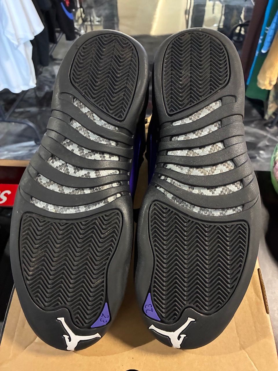 Jordan 12 Retro Black Dark Concord - Used/Worn