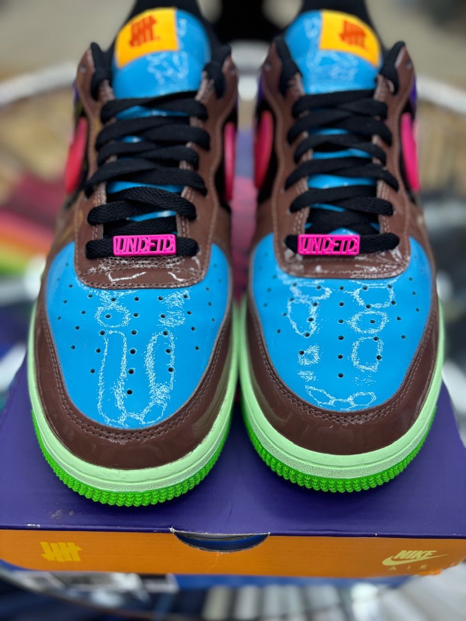 Nike Air Force 1 Low SP Undefeated Multi-Patent Pink Prime - Used/Worn