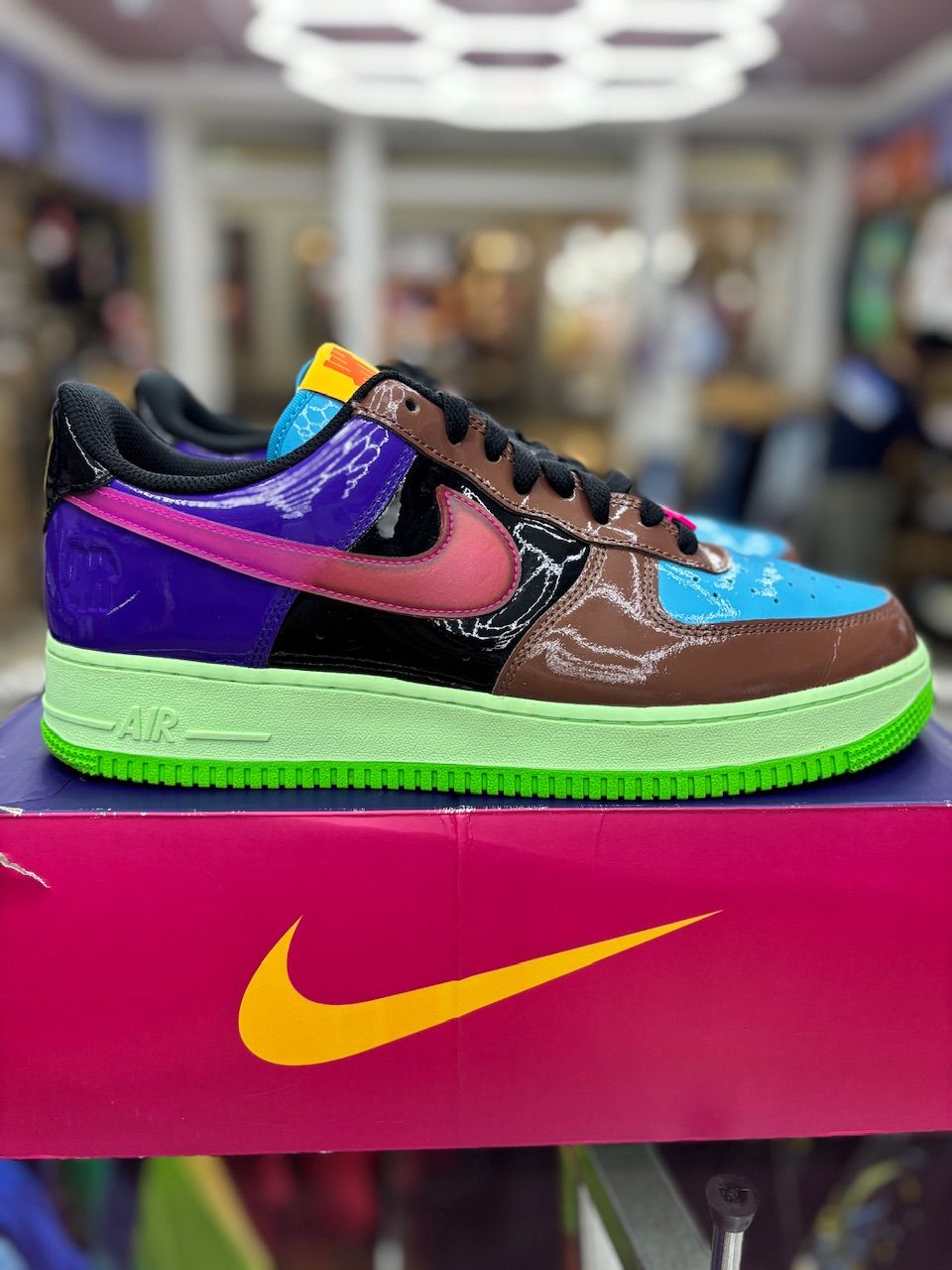 Nike Air Force 1 Low SP Undefeated Multi-Patent Pink Prime - Used/Worn