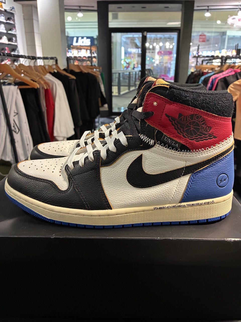 Jordan 1 Retro High OG SP Fragment x Union LA Varsity Red Sport Royal - Used/Worn