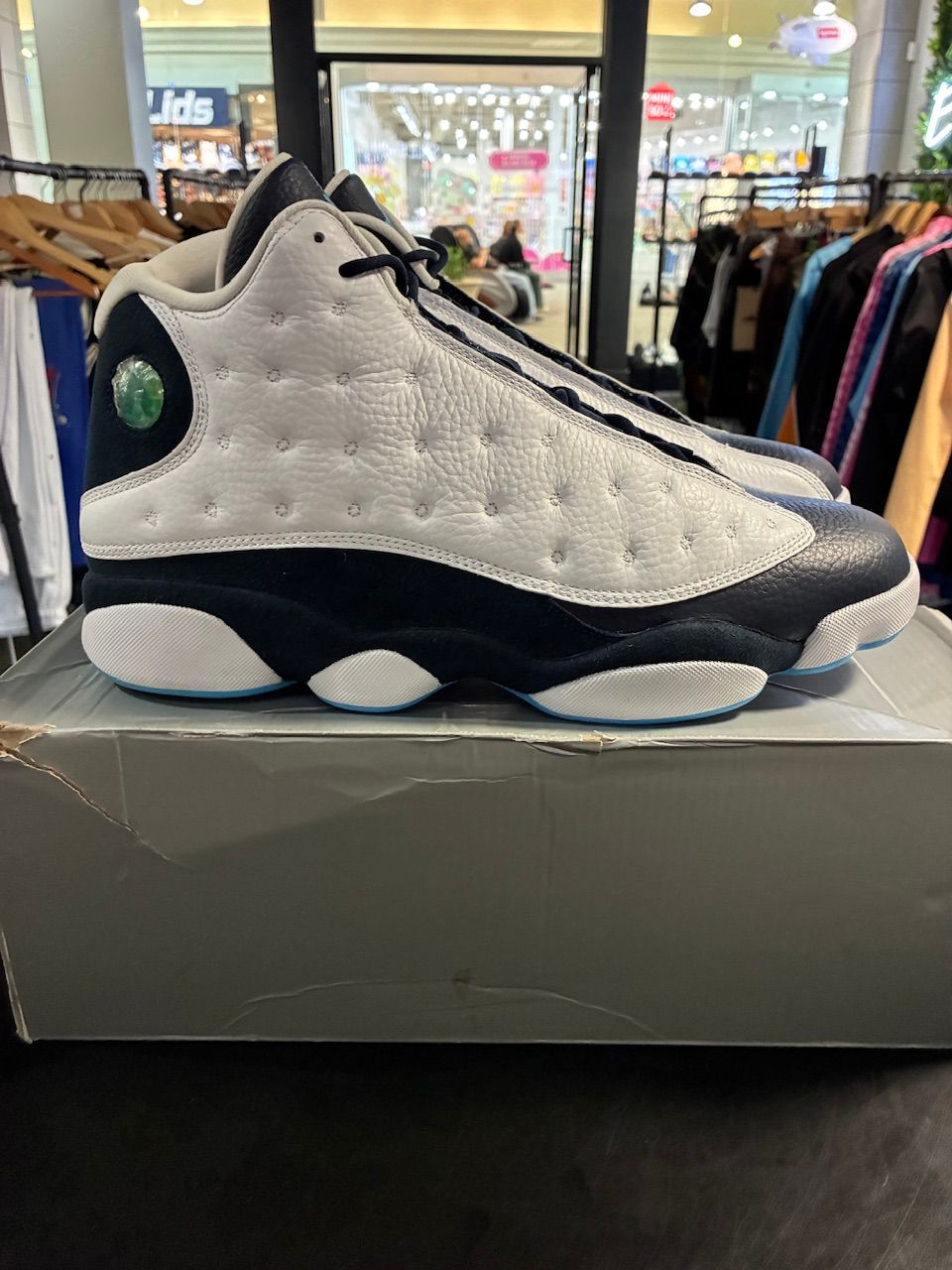 Jordan 13 Retro Obsidian Powder Blue White - Like New