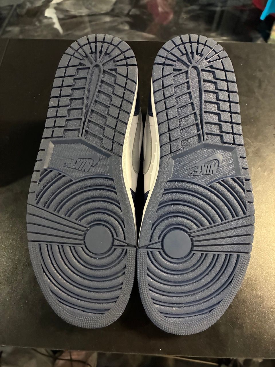Jordan 1 Low Wolf Grey Midnight Navy - No Box/Used