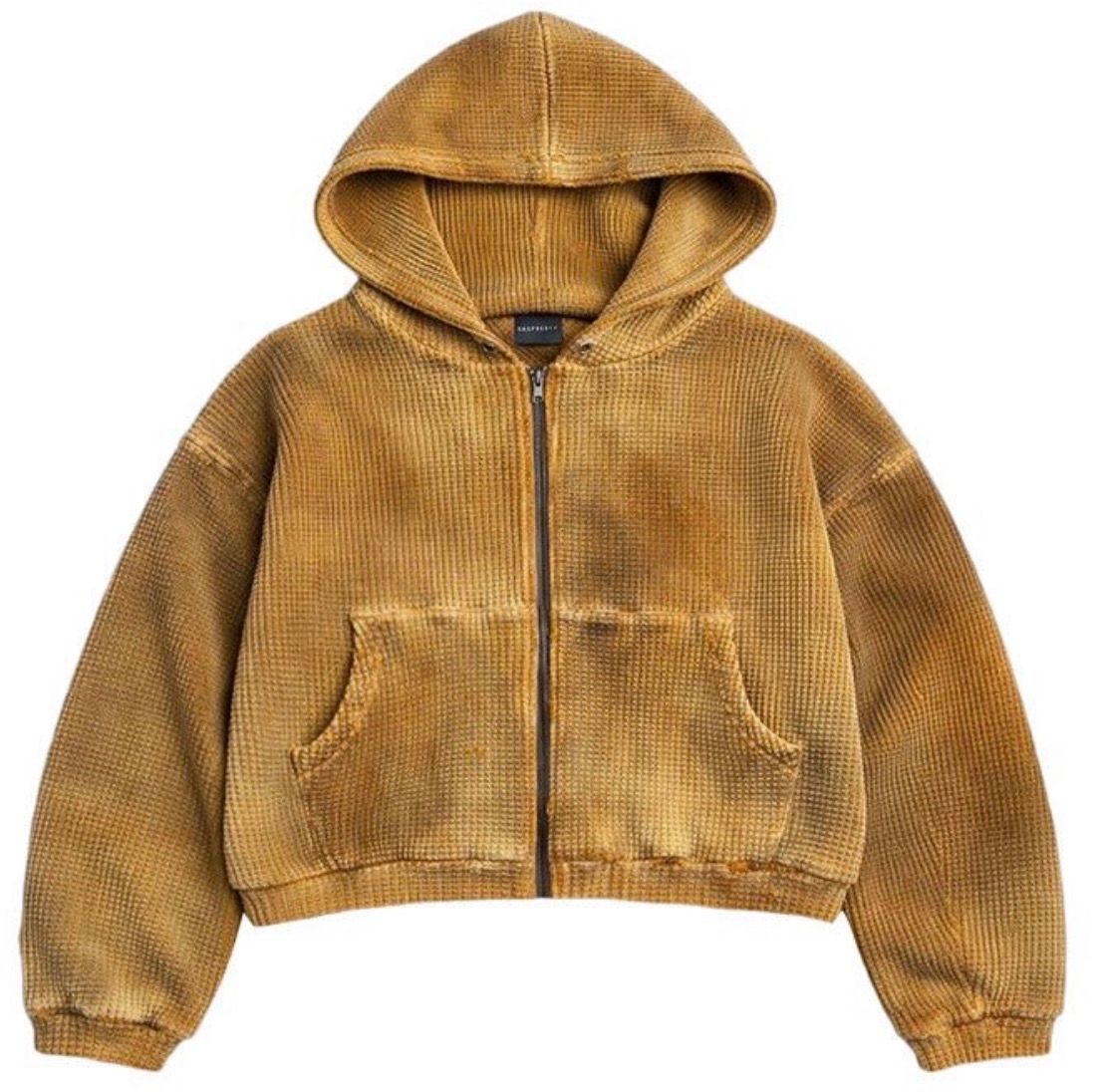GV Gallery Waffle Thermal Zip Up 'Mustard'