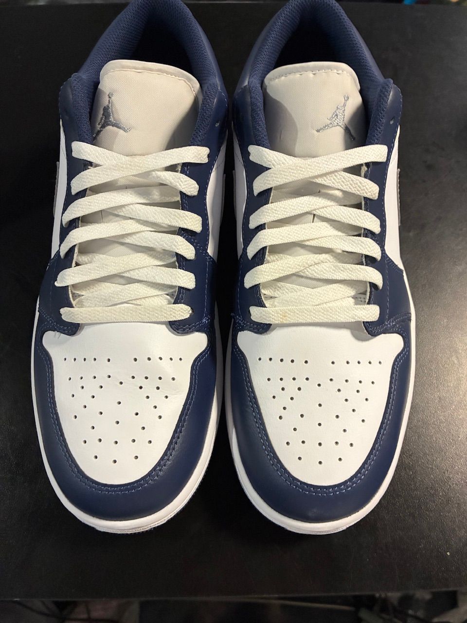 Jordan 1 Low Wolf Grey Midnight Navy - No Box/Used