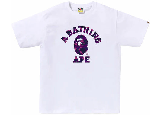 BAPE Color Camo College Tee (SS24) White/Purple