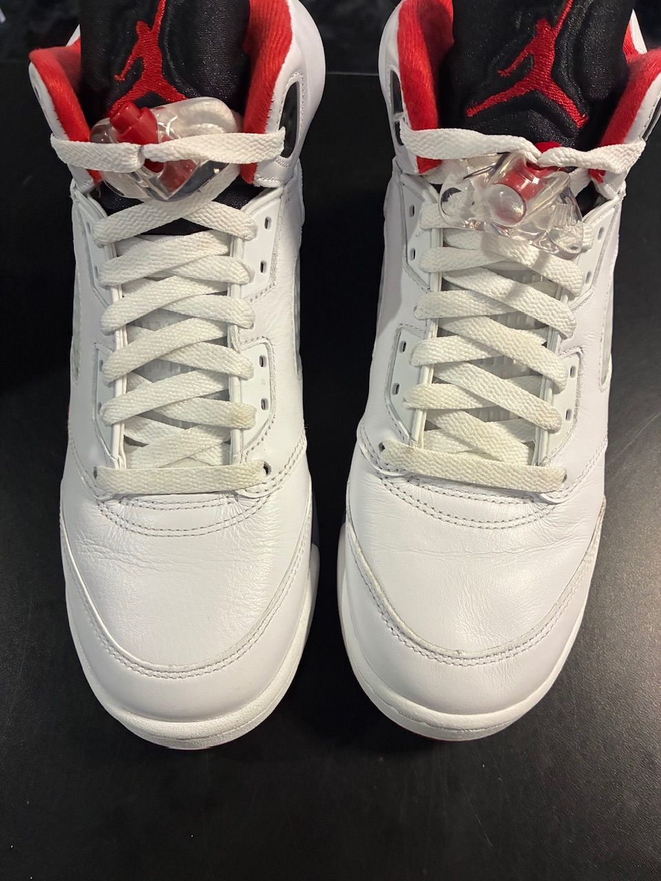 Jordan 5 Retro Fire Red Black Tongue (2025) (GS) - No Box/Used