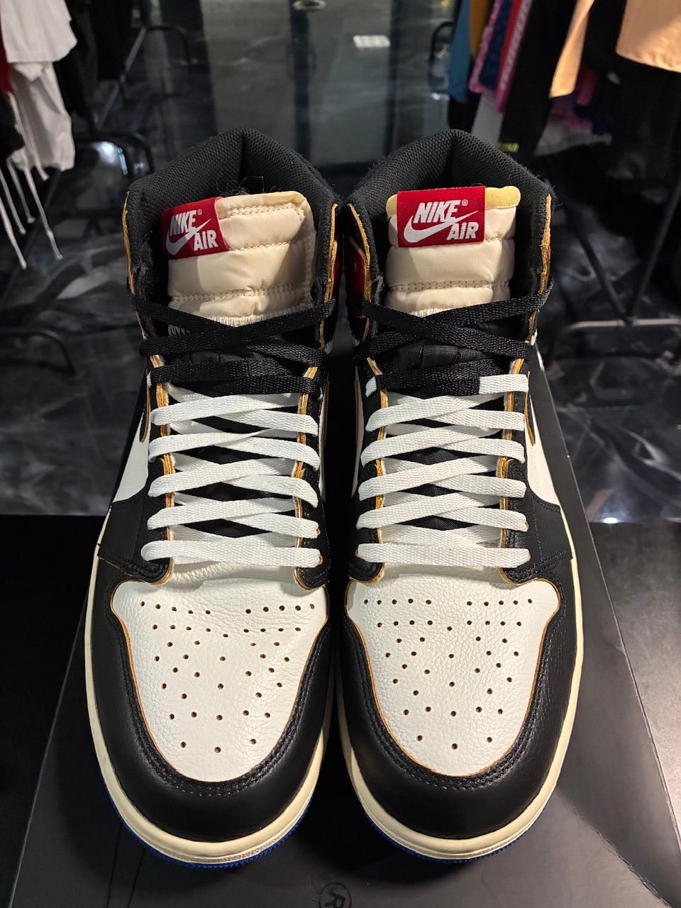 Jordan 1 Retro High OG SP Fragment x Union LA Varsity Red Sport Royal - Used/Worn