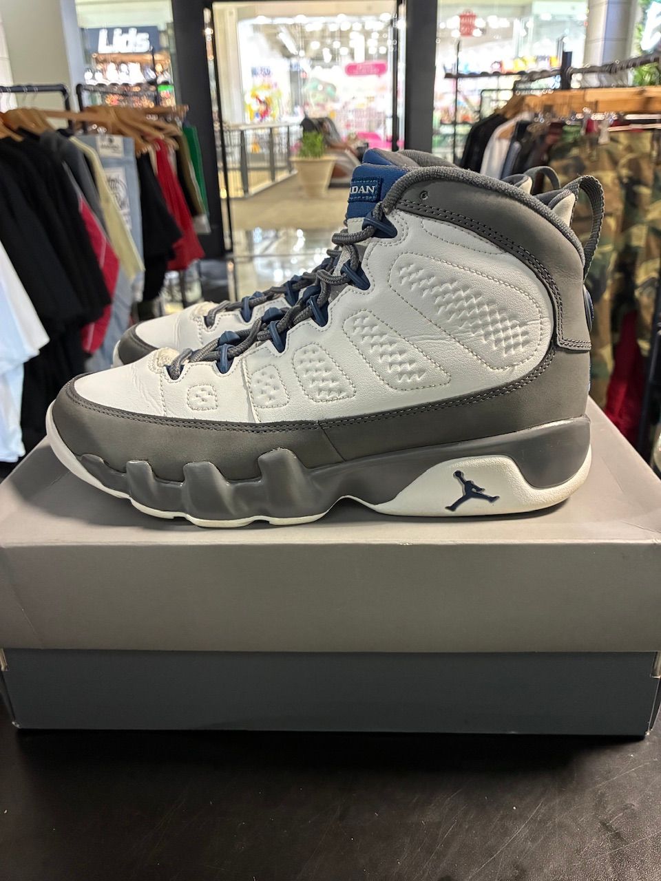 Jordan 9 Retro Flint Grey French Blue (2026) (GS) - Used/Worn