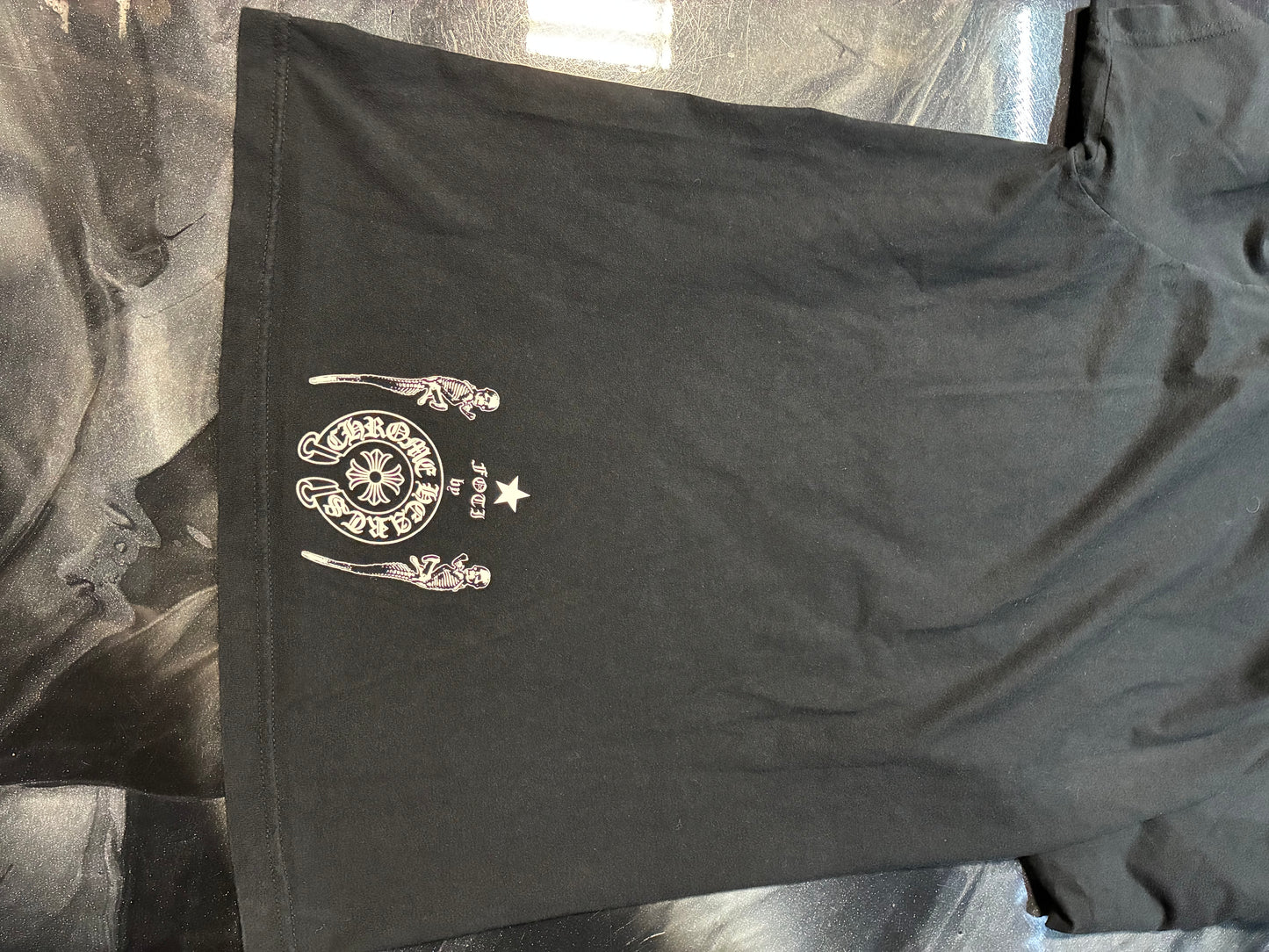 Chrome Hearts Foti Jarvis Skull Stars Tee Black - Used/Worn