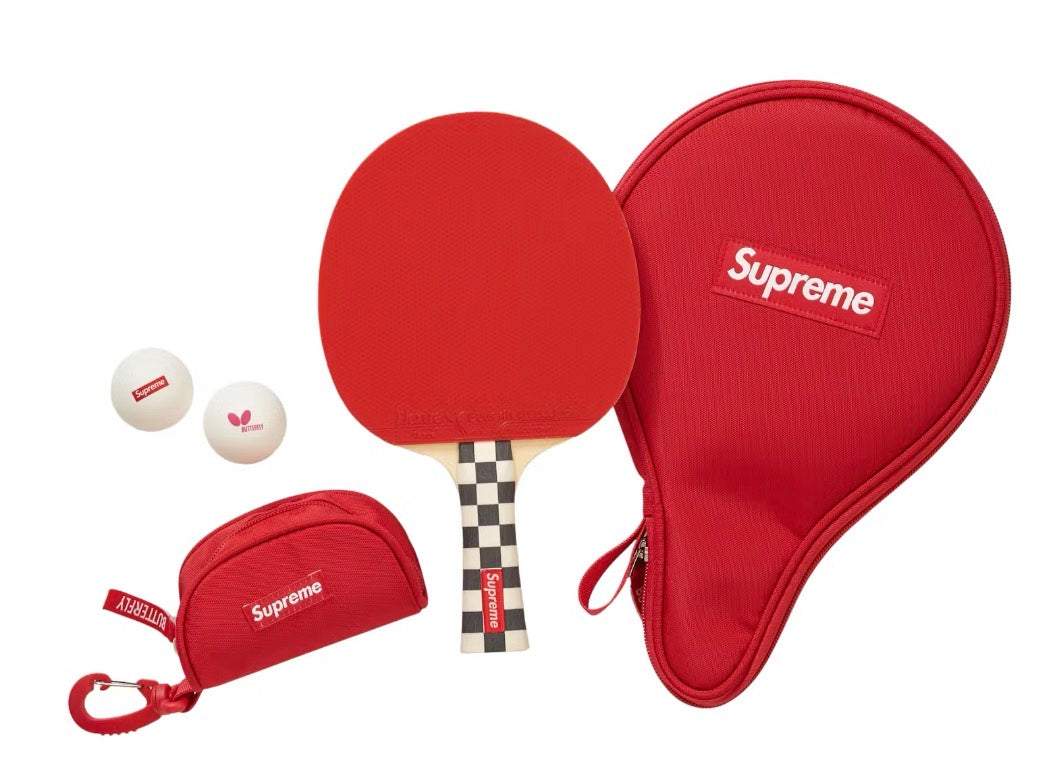 Supreme Butterfly Table Tennis Racket Set Checkerboard