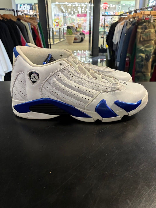 Jordan 14 Retro White Hyper Royal (GS) - No Box/Used