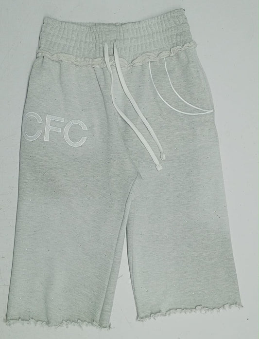Cutfromdacloth Grey Shorts