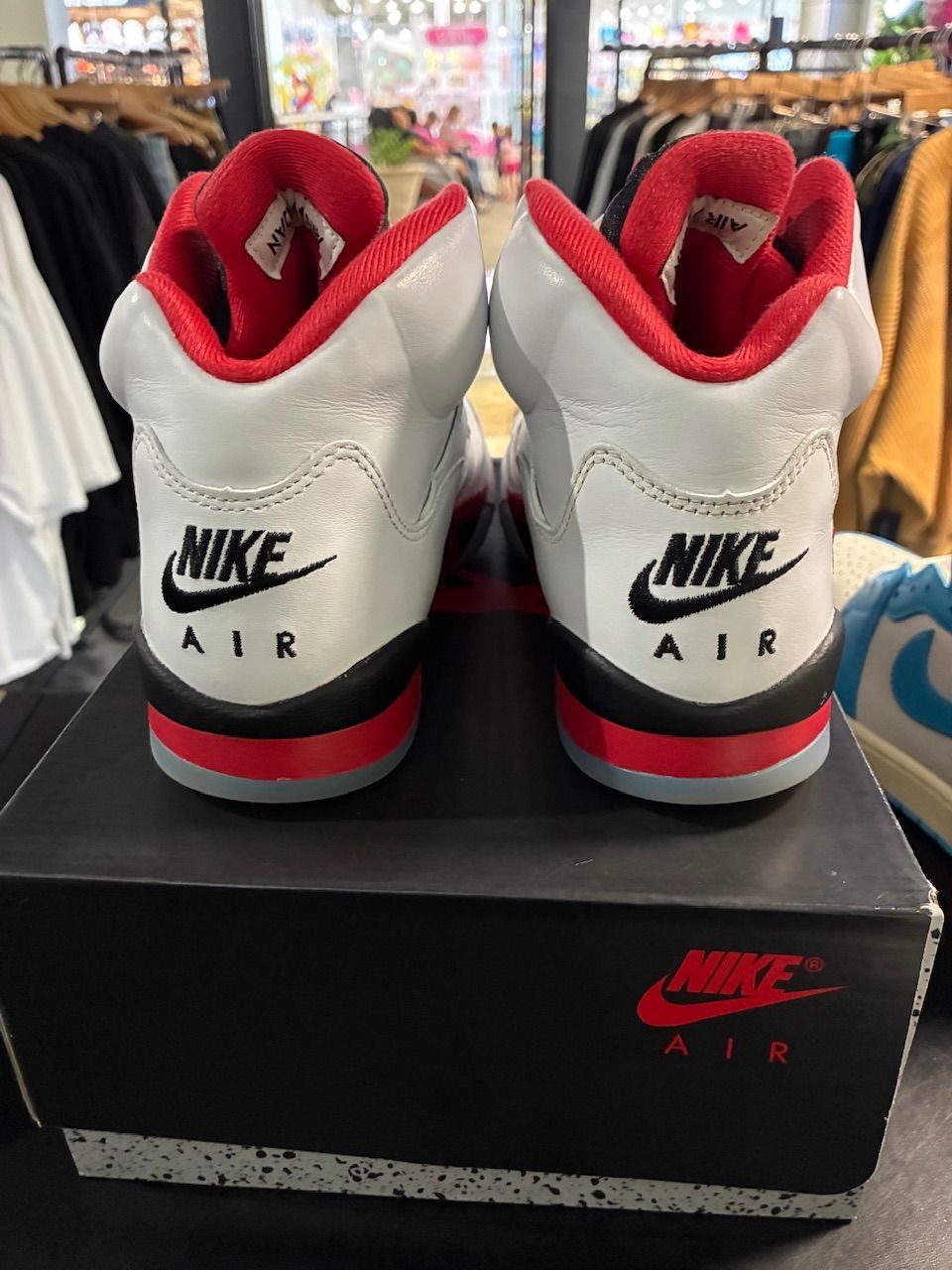 Jordan 5 Retro Fire Red Black Tongue (2025) (GS) - Used/Worn