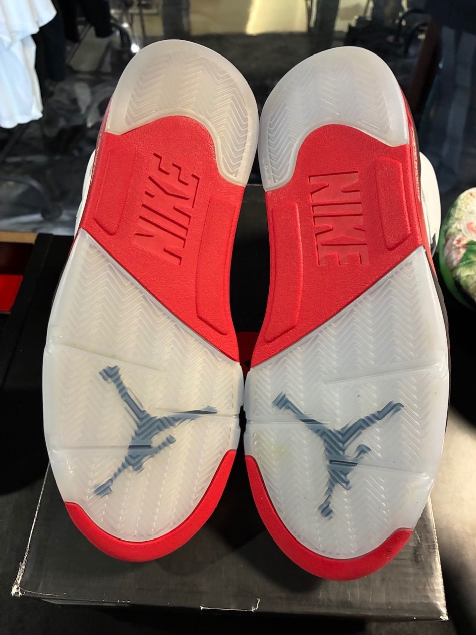Jordan 5 Retro Fire Red Black Tongue (2025) - Used/Worn