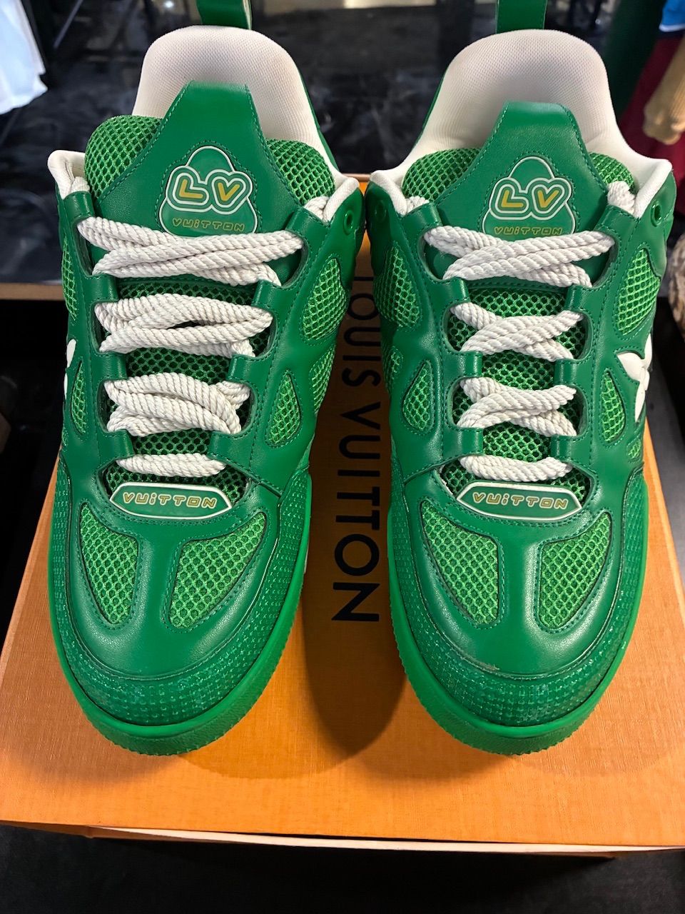 Louis Vuitton LV Skate Green White - Used/Worn