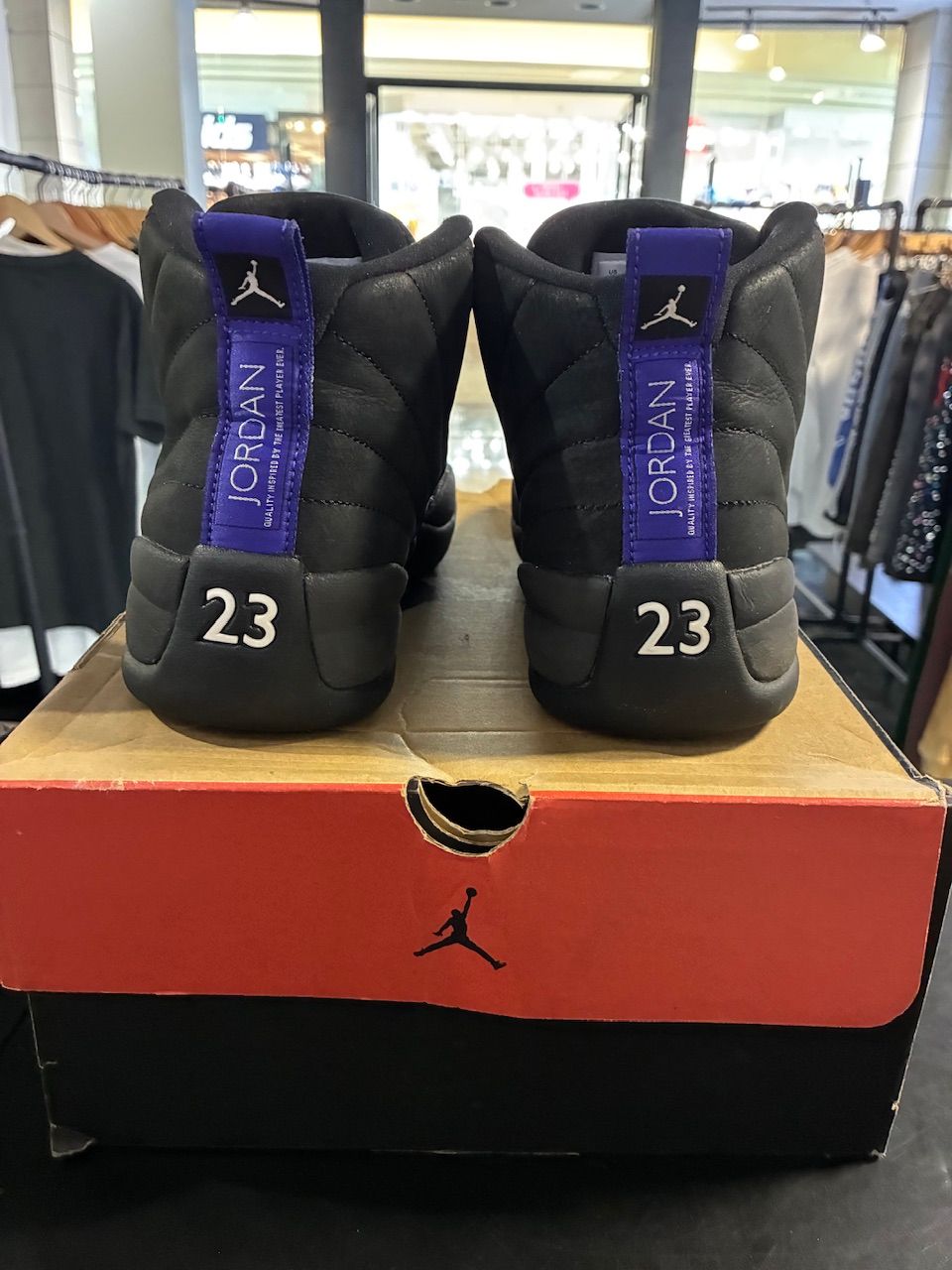 Jordan 12 Retro Black Dark Concord - Used/Worn
