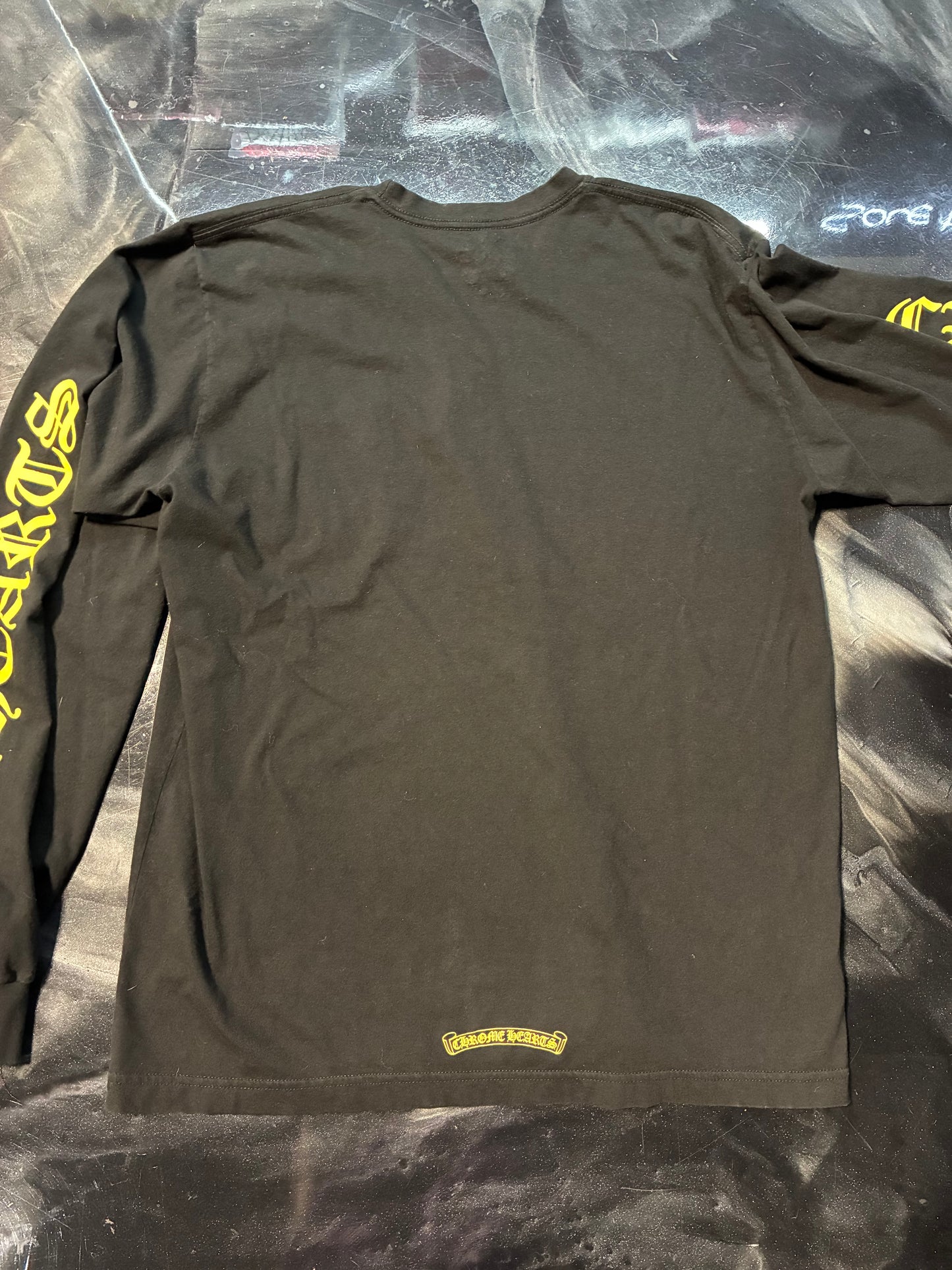 Chrome Hearts Long Sleeve Pocket Crew T-shirt Black/Army Green - Like New