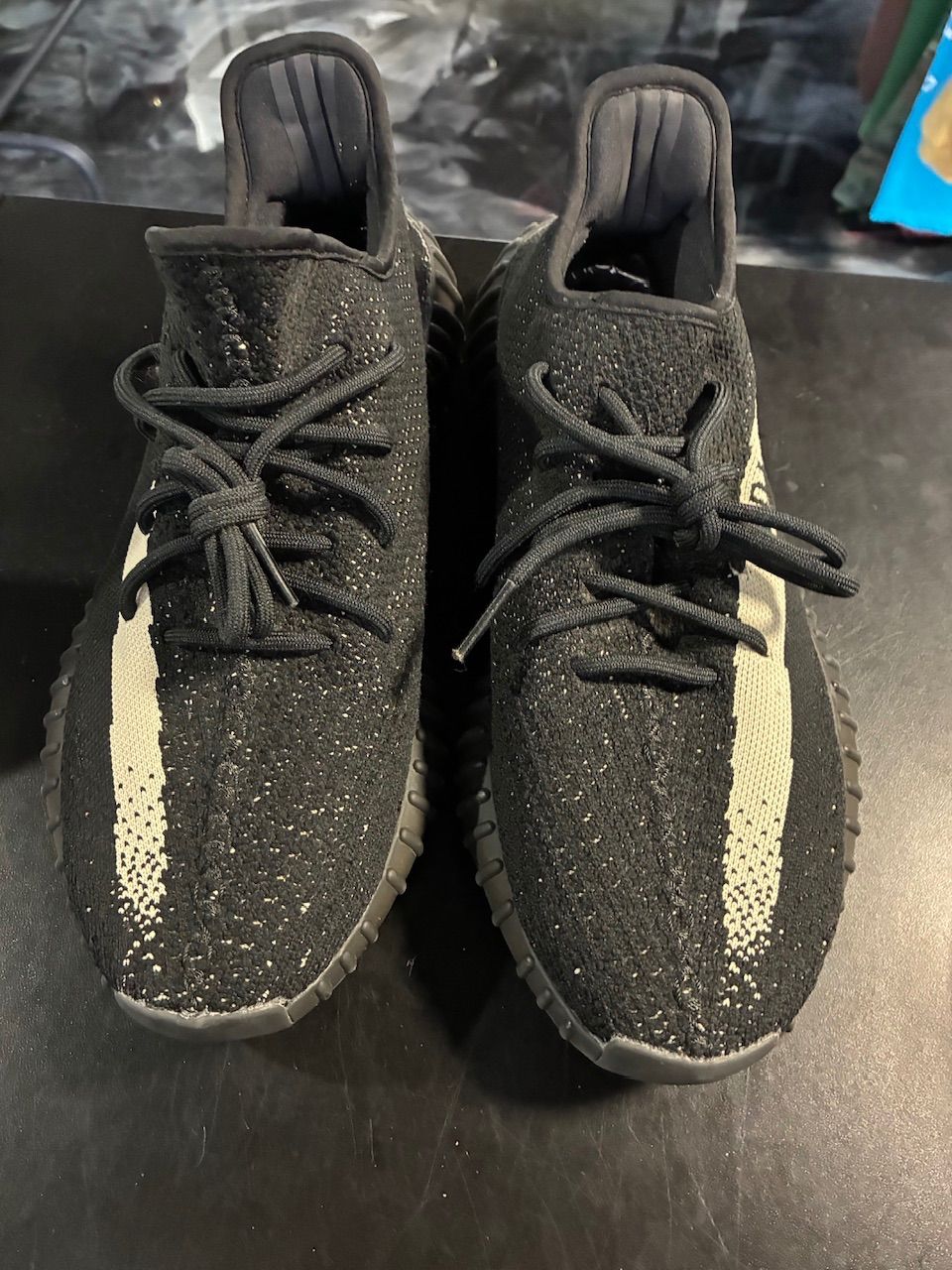 adidas Yeezy Boost 350 V2 Core Black White - No Box/Used