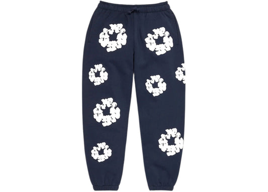 Denim Tears Kids Cotton Wreath Sweatpants Navy