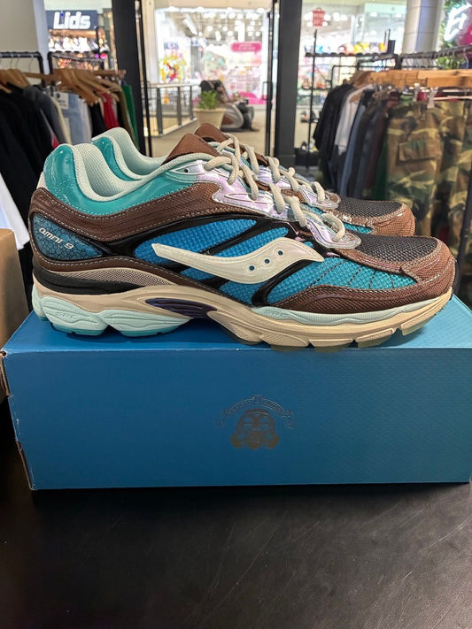 Saucony ProGrid Omni 9 Footpatrol Blue Brown - Used/Worn