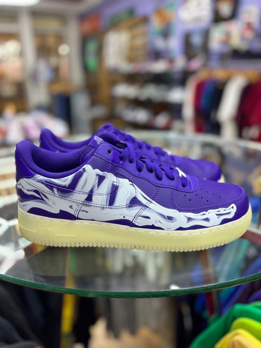 Nike Air Force 1 Low '07 QS Purple Skeleton Halloween (2021) - No Box/Used