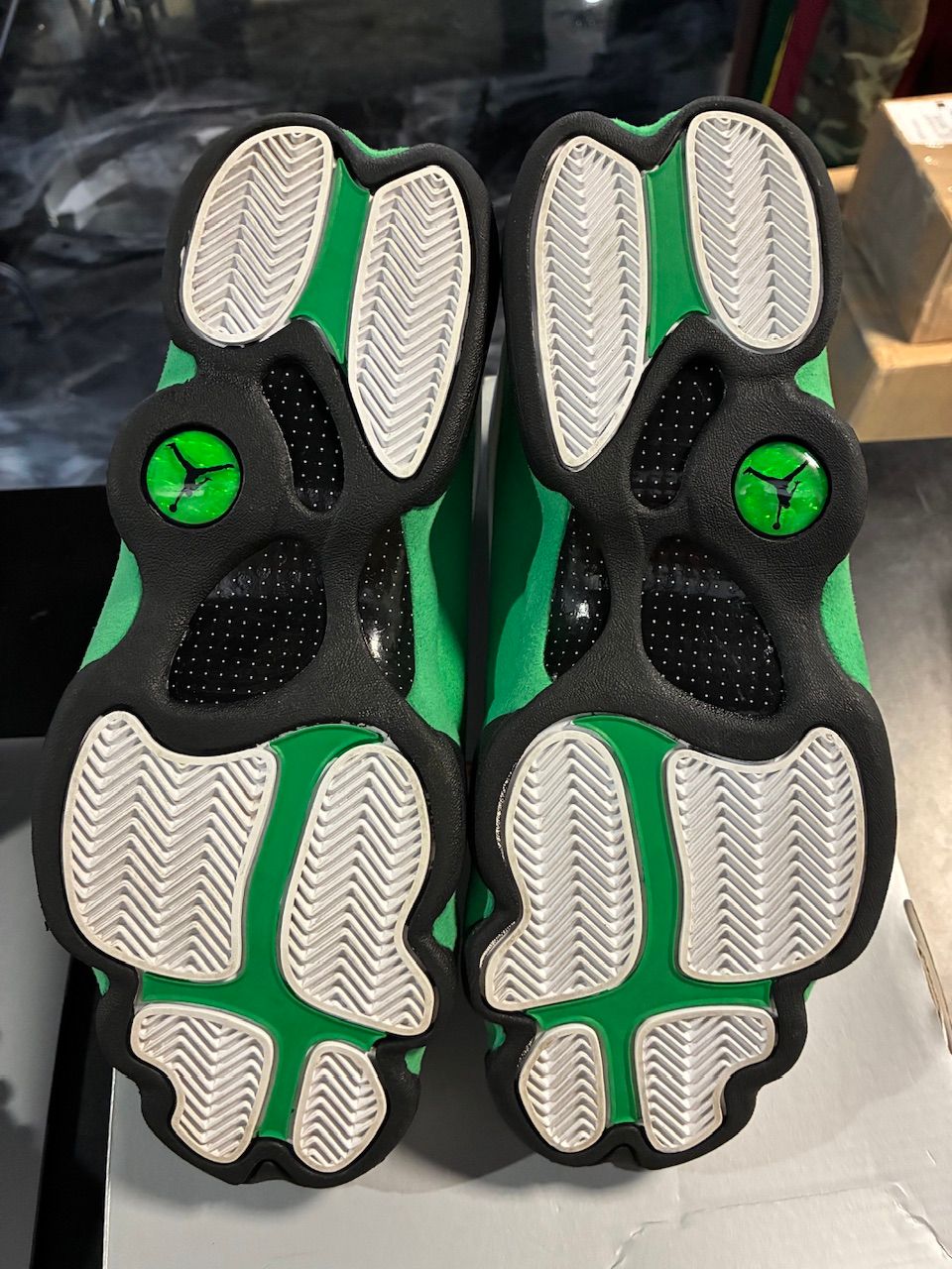 Jordan 13 Retro White Lucky Green - Used/Worn
