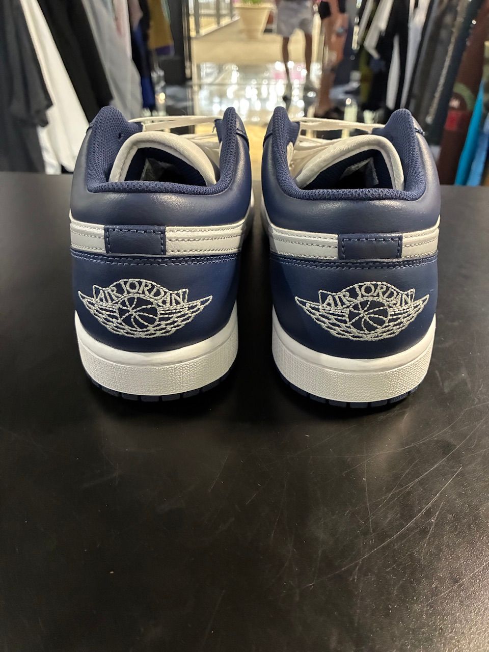 Jordan 1 Low Wolf Grey Midnight Navy - No Box/Used