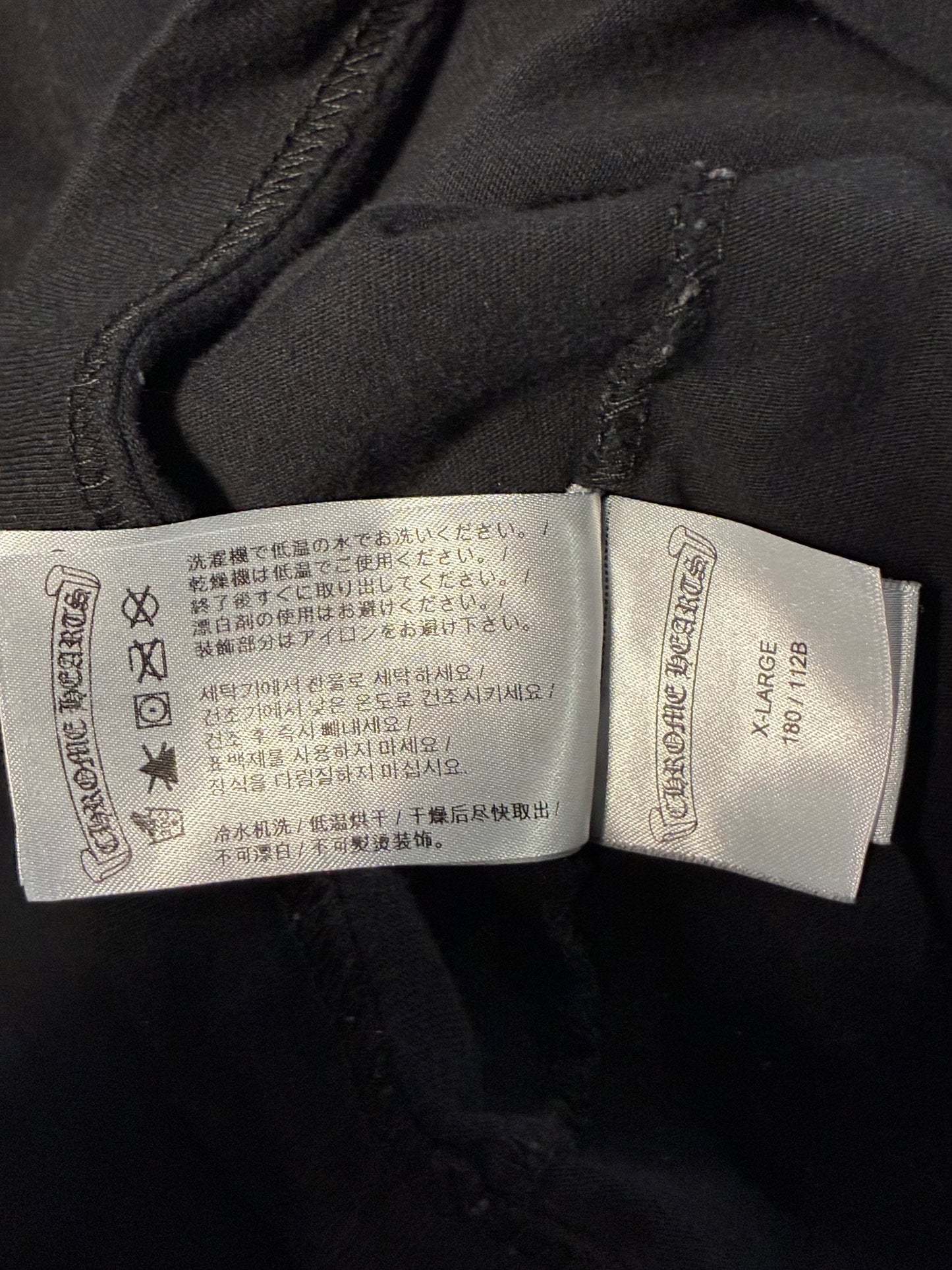 Chrome Hearts Long Sleeve Pocket Crew T-shirt Black/Army Green - Like New