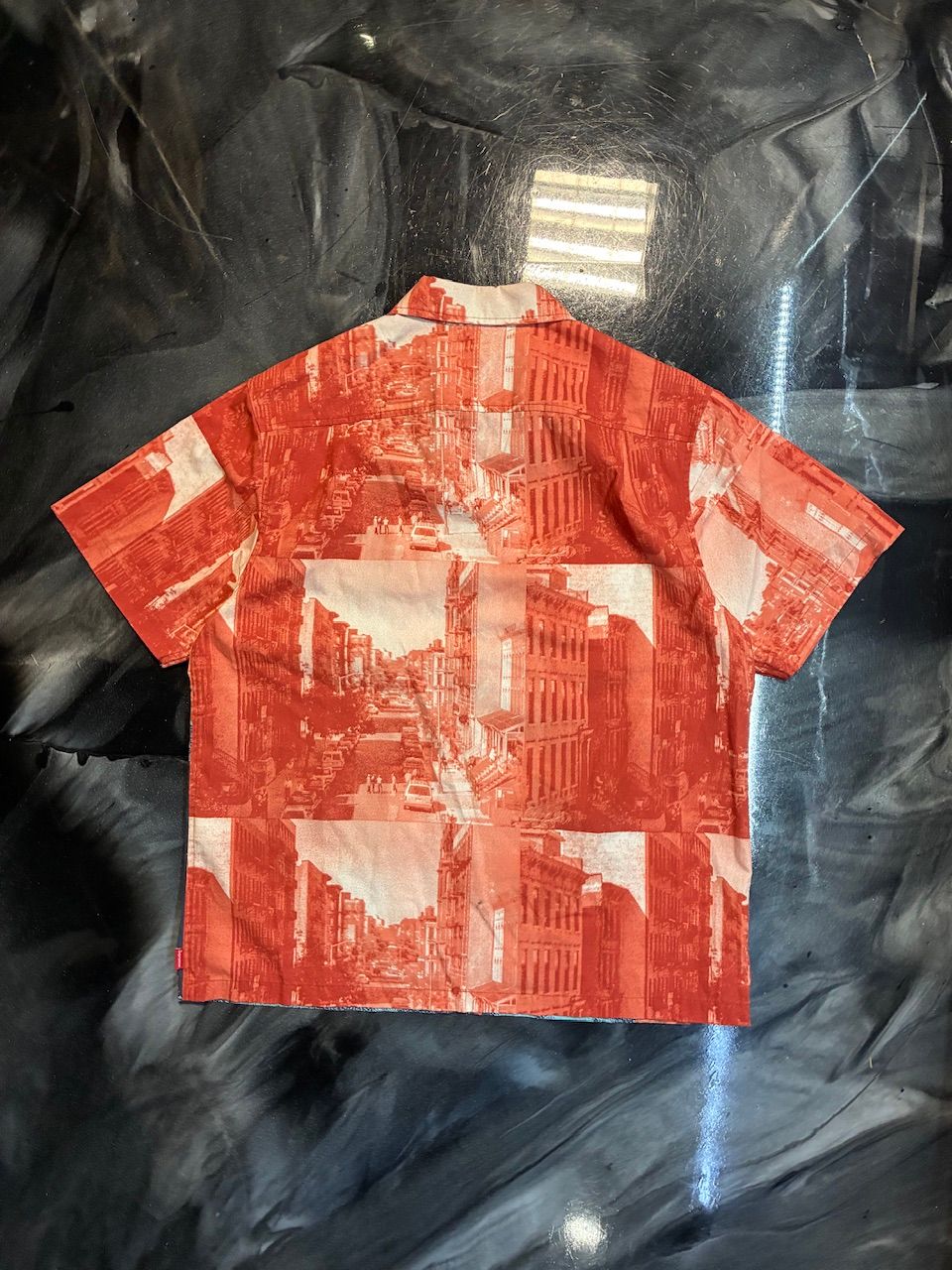 Supreme Muhammad Ali Zip Up S/S Shirt Red