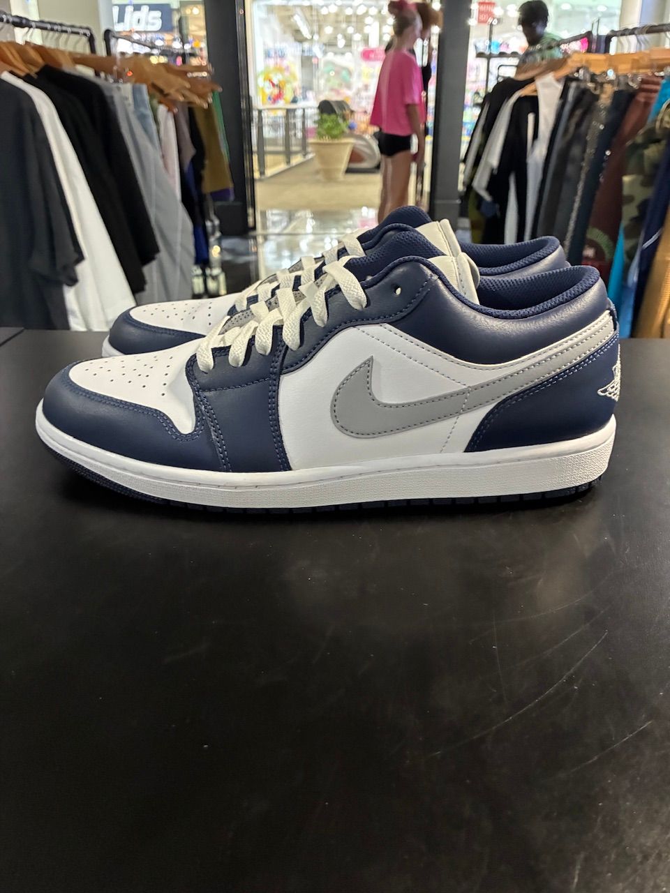 Jordan 1 Low Wolf Grey Midnight Navy - No Box/Used