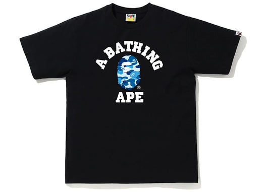 BAPE ABC Camo College Tee Black/Blue