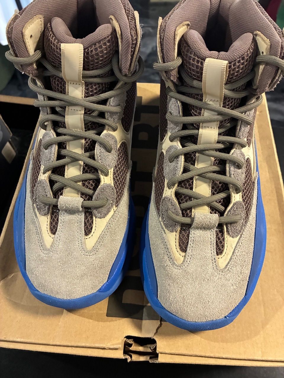 adidas Yeezy Desert Boot Taupe Blue - Used/Worn