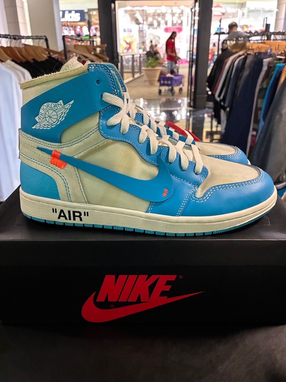Jordan 1 Retro High Off-White University Blue - Used/Worn