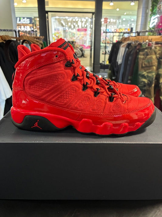 Jordan 9 Retro Chile Red (GS) - Used/Rep Box