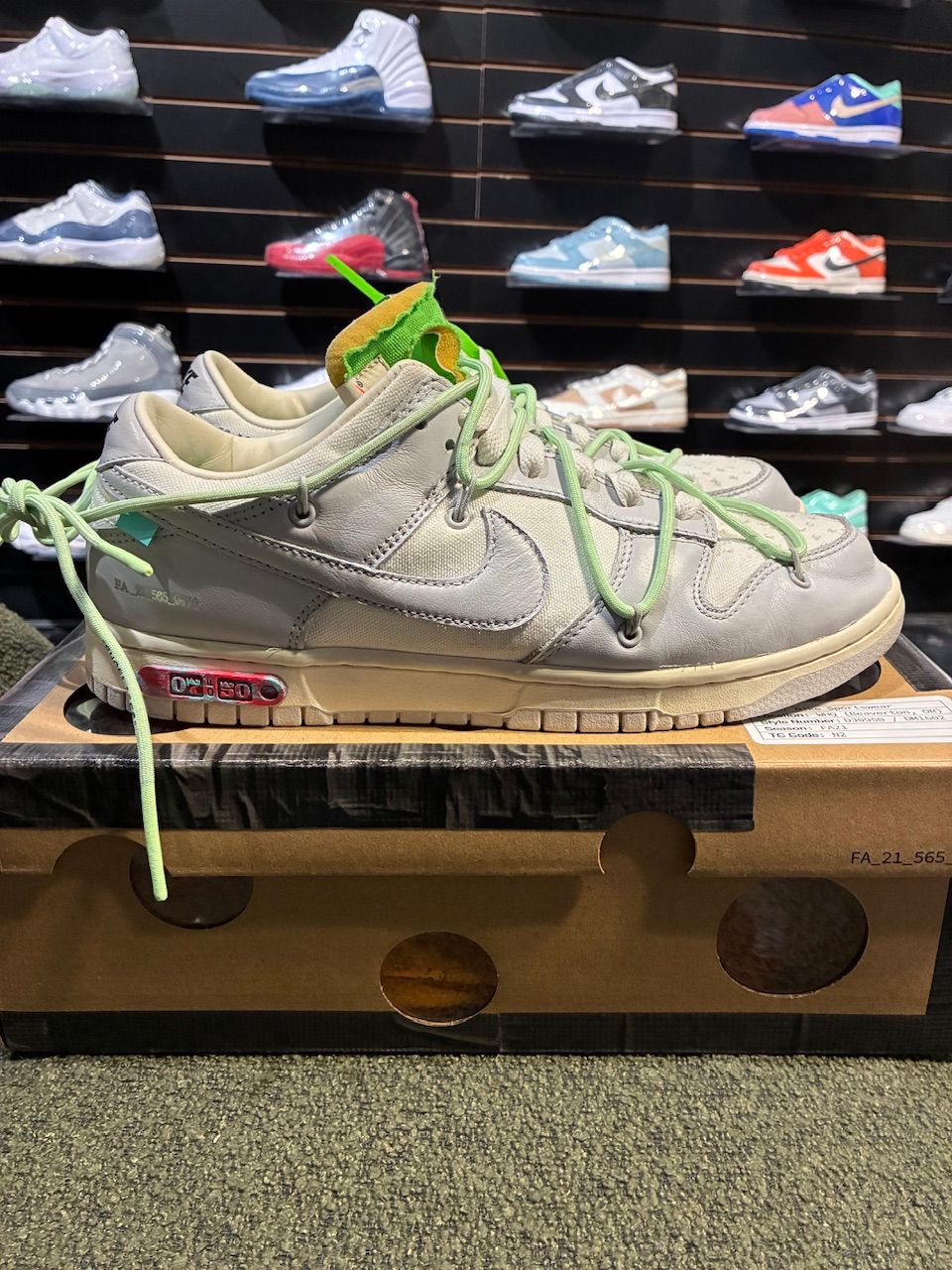Nike Dunk Low Off-White Lot 7 - Used/Worn